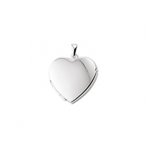 Zilveren hanger RH medaillon hart 20,5x20 mm - 3160699