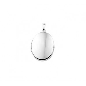 Zilveren hanger RH medaillon ovaal 16x22,5 mm - 3160700