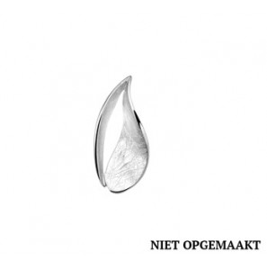 Zilveren hanger RH gescratcht mat/glans - 3160704