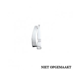 Zilveren hanger RH mat/glans met zirconia - 3160710