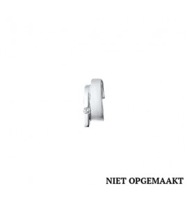 Zilveren hanger RH mat/glans met zirconia - 3160711