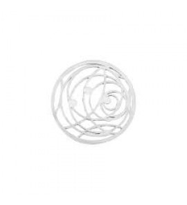 MY iMenso Mezza "Swirl cz" cover 24 mm insignia (925/rhod-plated) - 3160996