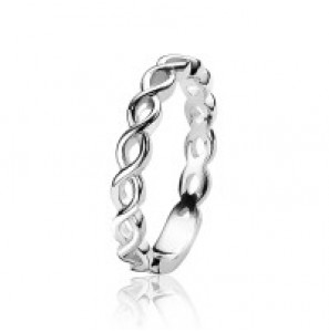 ZINZI zlv. ring infinity rondom 3 mm breed mt 54 - 3161299