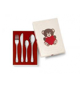 Kindercouvert 4-delig Beer met hart - 3161819