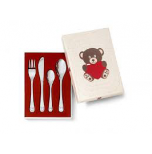 Kindercouvert 4-delig Beer met hart - 3161819