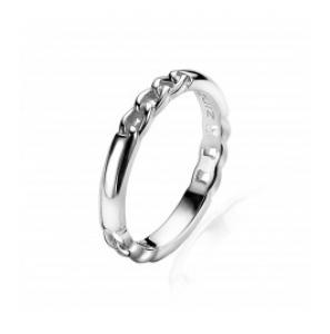 ZINZI zilveren aanschuifring gourmet/glad maat 54 - 3161341