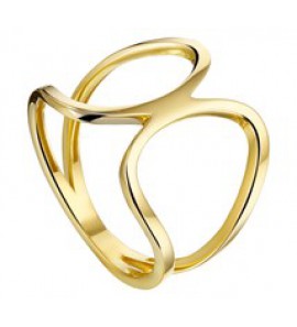 Geelgouden ring fantasie opengewerkt maat 17,5 - 3161386
