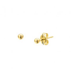 Geelgouden oorknop bolletje 2,5 mm - 3161455