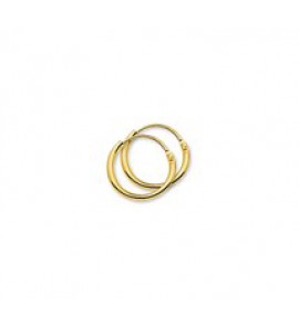 Goud buis-creool 1.3 mm 9 mm - 3161460