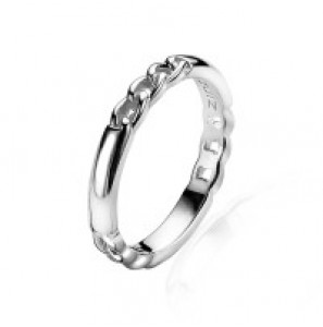 ZINZI zilveren aanschuifring gourmet/glad maat 58 - 3161634