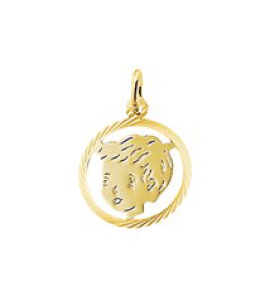 Goud kinderkopje piekhaar in rand 16 mm jongen - 3162100
