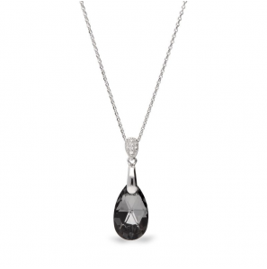 Spark Dainty Drop Necklace Silver Night - 3161949
