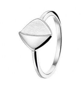 Zilveren dames ring RH mat/glans maat 17,25 - 3162295