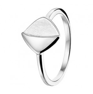 Zilveren dames ring RH mat/glans maat 17,25 - 3162295