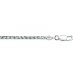 Zilveren collier 2 mm vossenstaart 45 cm - 3162316