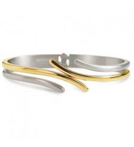 Boccia spang armband 0396-03 bicolour met scharnier - 3162377