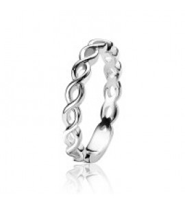 ZINZI zlv. ring infinity rondom 3 mm breed mt 56 - 3162703