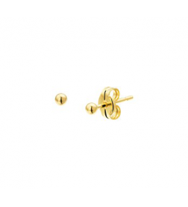 Geelgouden oorknop bolletje 2 mm - 3170142