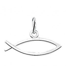 Zilveren hanger ichtusvis - 3162825