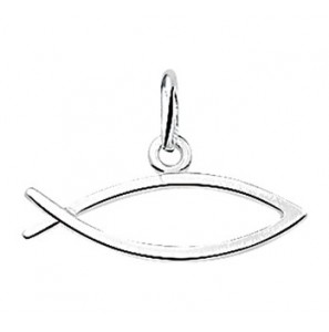 Zilveren hanger ichtusvis - 3162825