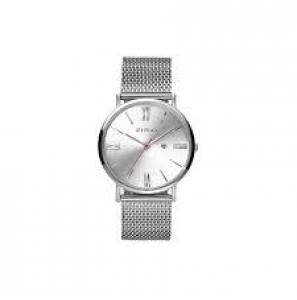 ZINZI Roman horloge silver / wijzerplaat zilver / st mesh band - 3162830