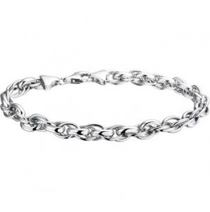 Zilveren armband RH 6,5 mm met fantasieschakel 19,5 cm - 3170055