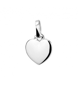 Zilver hanger hart 8 x 8.5 mm - 3162892