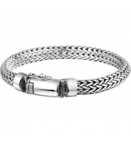 Zilver armband geoxideerd 8 mm 20 cm - 3162930