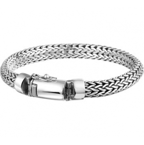 Zilver armband geoxideerd 8 mm 20 cm - 3162930