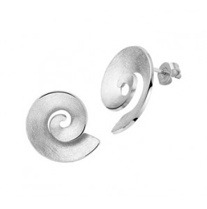 Stalen oorknop rond/gescratcht - 3163038