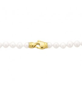 Parelcollier 7,0 mm (zoetwaterparel)  met gouden slot 45 cm - 3163069