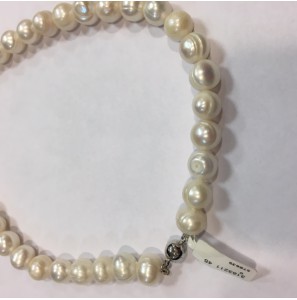 Parelcollier zoetwater 11-12 mm met magneetsluiting - 3163211