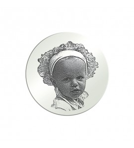 MY iMenso personal engraving 33 mm + glass design A-1  (925/rhod-plated) - 3163404