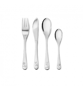Kinderbestek Bosdieren, 4-delig, RVS - 3170500