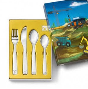 Kindercouvert 4-delig bouwvoertuigen - 3170501