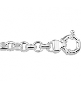 Zilveren jasseron collier 8 mm - 50 cm - 3170969