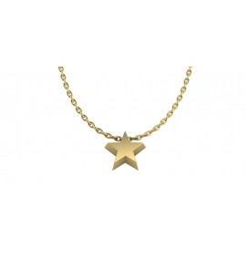 Minioro 14K necklace star geelgoud 42 cm - 3170153