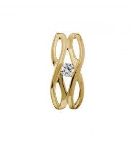 Geelgouden hanger met zirconia - 3170314