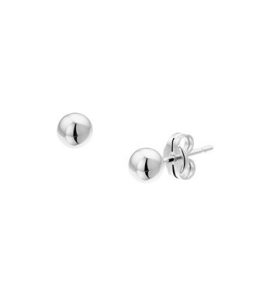 Witgouden oorknop bolletje 3 mm - 3170436