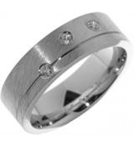 Hartenwens zilveren relatiering met zirconia model V26Z - 3170423