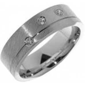 Hartenwens zilveren relatiering met zirconia model V26Z - 3170423