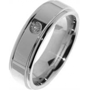 Hartenwens zilveren relatiering met zirconia model V5Z - 3170418
