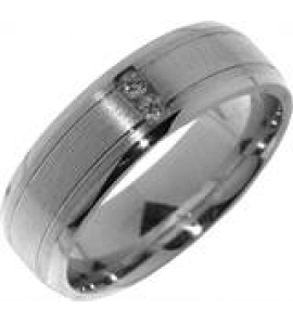 Hartenwens zilveren relatiering met zirconia model V25Z - 3170422