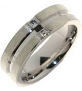 Hartenwens zilveren relatiering met zirconia model V28Z - 3170425