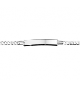 Zilveren plaatarmband RH gourmet 18 cm - 3170679