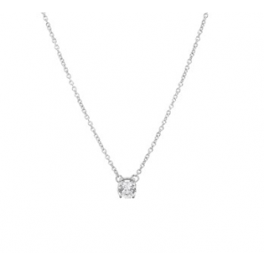 Zilveren anker collier RH met hanger zirconia 1,2 mm 41-45 cm. - 3170686