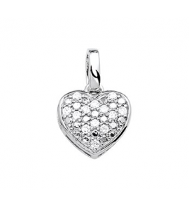 Zilveren hanger RH hartje met zirconia's - 3170694