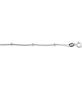 Zilveren armband RH met bolletjes 18 cm. - 3170709
