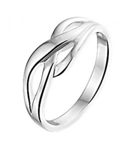 Zilver RH dames ring fantasie mt 17 - 3171128