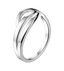 Zilver RH dames ring  glans mt. 16.5 - 3171135
